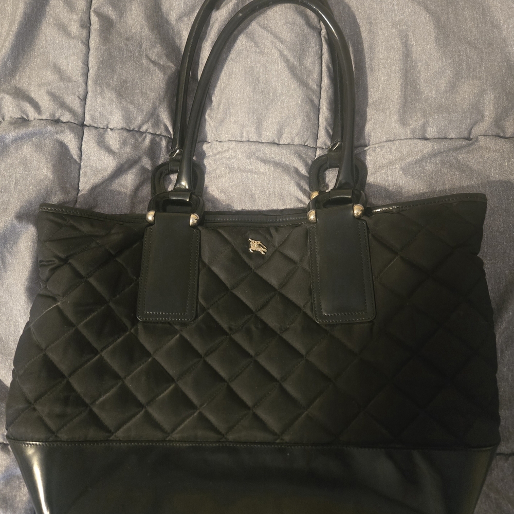 Burberry Quilted Black Tote